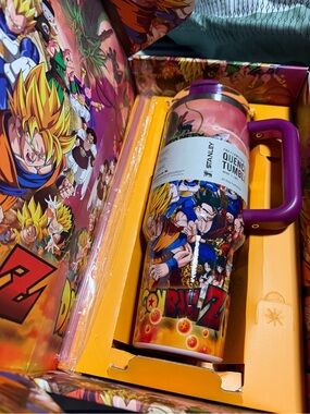 Dragon Ball Z LoveShackFancy Purple Stanley Velvet Drawstring Pouch